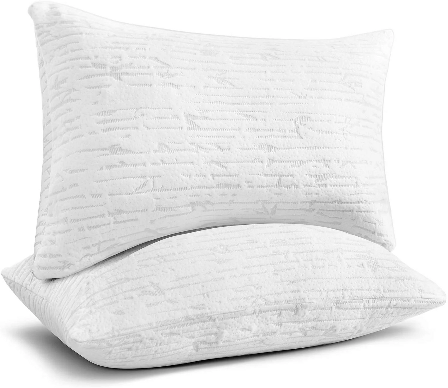 Bed Pillow, Bamboo Pillows for Bed, Queen Size Pillows, 4 Pack